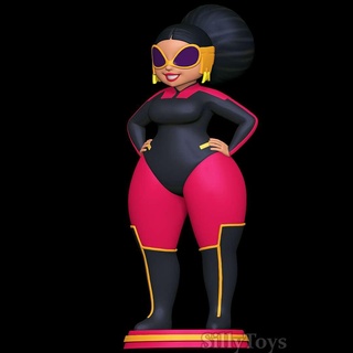 odessa drake - moon-girl devil dinosaur female woman fat cartoon 3d print model - Mito3D