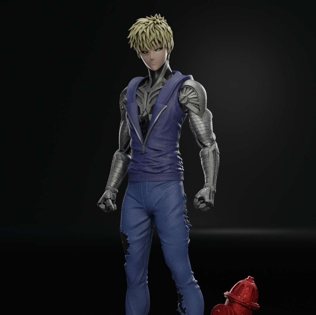 co3d - one-punch man geno onepunchman genos anime actionfigure stl high onepunch colecionaveis 3D print model - Mito3D