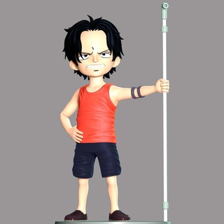 one piece - kid ace portgas d-ace cute luffy young onepiece anime manga 3dprint 3dprinting animal gamecharacter boy 3d print model - Mito3D