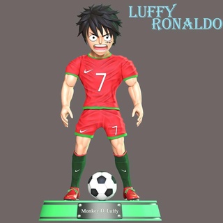 luffy cosplay Ronaldo singe Cristiano anime manga 3dprint 3dprinting figure bande dessinée 3d print model - Mito3D