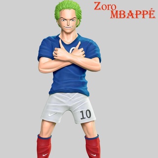 one piece - zoro cosplay mbappe roronoa kylian football soccer onepiece anime manga 3dprint 3dprinting figure comic 3d print model - Mito3D
