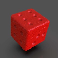 oogie boogie skull dice 3d print model - Mito3D