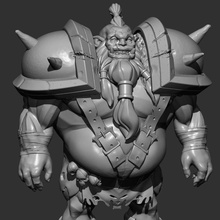 orco carattere fantasia medievale 3d print model - Mito3D