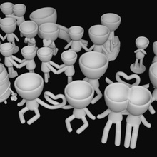 co3d pack 35 pots robert plante style 3d impression 3d print model - Mito3D