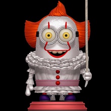 co3d pennywise servitore clown gru it terrore orrore 3d print model - Mito3D