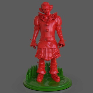 pennywise escultura 2017 3d print model - Mito3D