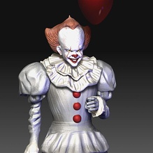 co3d pennywise it stephen könig penny weise 2000 3d print model - Mito3D
