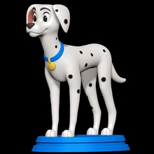 perdió 101 dálmatas disney perro canino hembra 3d print model - Mito3D