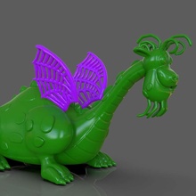 pete dragon figurine 3d print model - Mito3D