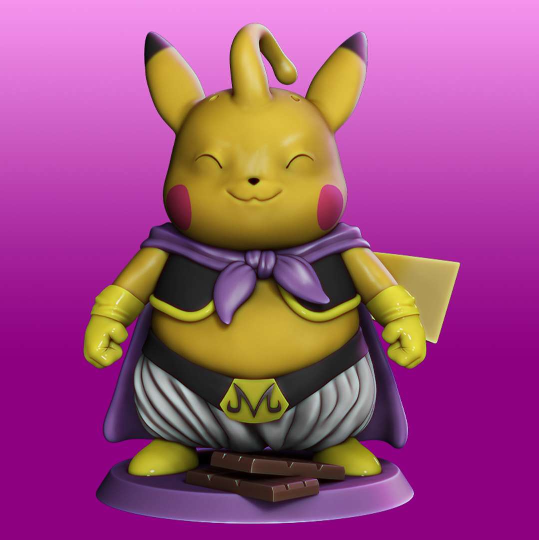 co3d - pikachu cosplay majin boo 3D print model - Mito3D