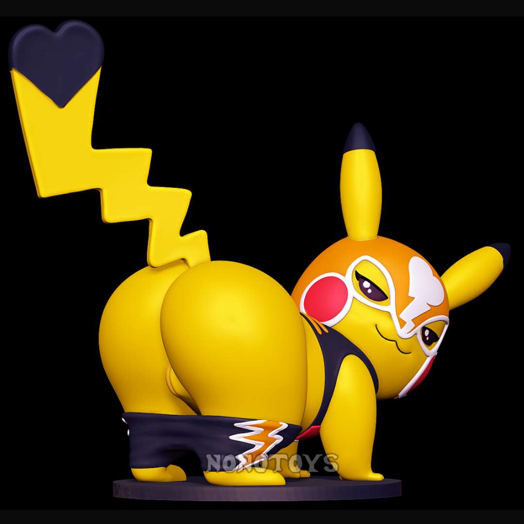 Pikachu libre nsfw 3D print model - Mito3D