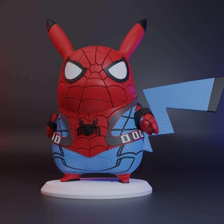 pikachu spider spiderman pokemon 3d print model - Mito3D
