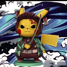 Pikachu tanjiro cosplay 3d print model - Mito3D