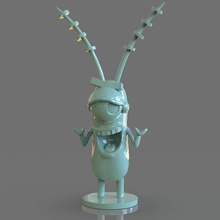 Plankton Kunstspielzeug Skulptur 3d print model - Mito3D