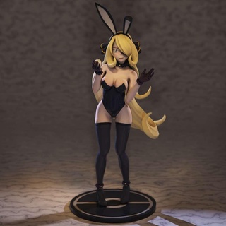 Pokemon maestro Cynthia coniglietta figura anime 3d print model - Mito3D