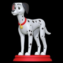 metto 101 dalmata cane maschio canino animale mammifero disney 3d print model - Mito3D