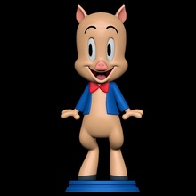 porky pig - looney tunes anthro 3d print model - Mito3D