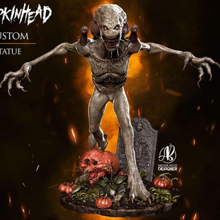 tête citrouille Halloween monstre film horreur statue 3d print model - Mito3D