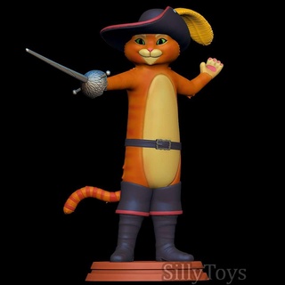 puss boots cat feline shrek sword anthro furry amale 3d print model - Mito3D