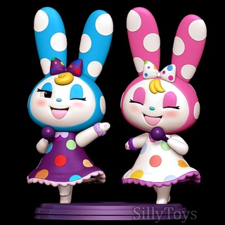 Conejo hermanas animal cruce conejito hembra antro peludo niña vestido lindo 3d print model - Mito3D