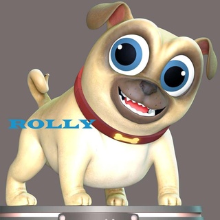 rolly cachorro cão Parceiros cachorros animal anime manga jogos personagem figura fofa Disney filme desenho animado 3d print model - Mito3D