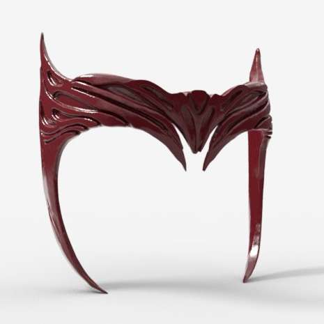 co3d escarlata bruja tiara 3D print model - Mito3D