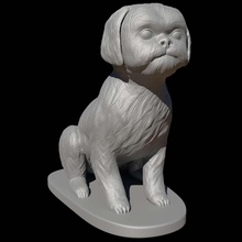 co3d - seated shih tzu cachorro dog decor creative 3d print model - Mito3D
