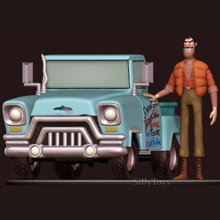 shaw coche vehiculo abierto temporada villano vehículo hombre chico moverse dibujos animados 3d print model - Mito3D