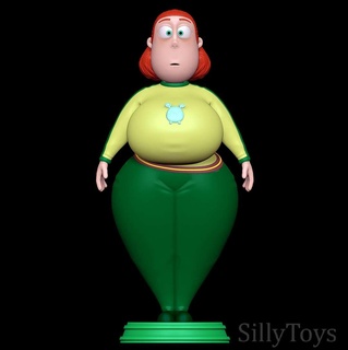 shelby yolkian outfit alien female bbw chubby fat 3d print model - Mito3D
