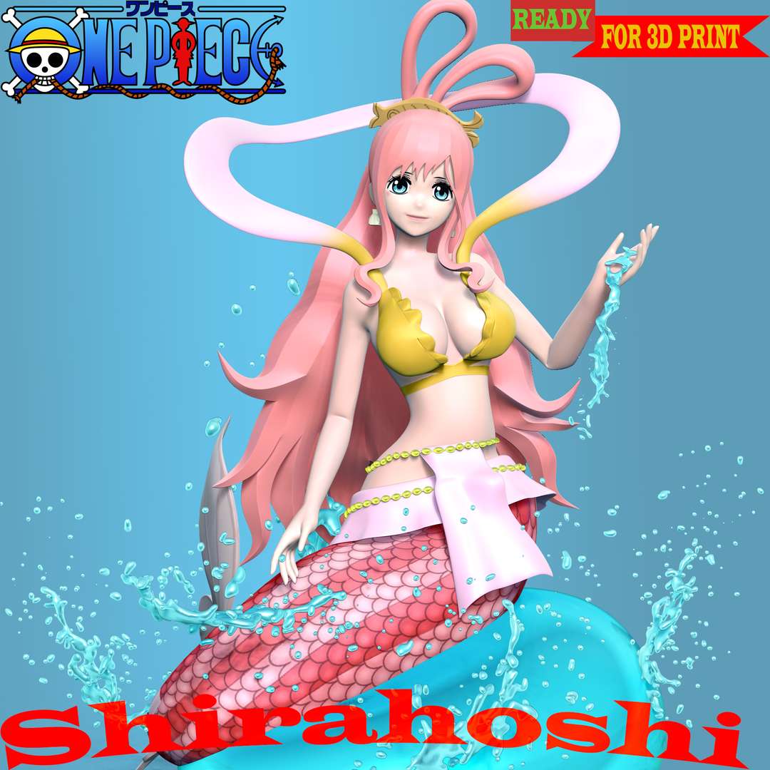 shirahhoshi parça savaş dans prenses 3dprint 3dprinting şekil heykel anime karikatür komik Sanat karakter tasarımı manga Şirin 3D print model - Mito3D