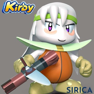 sirique Kirby nintendo Jeu personnage jeu animal 3dprint 3dprinting figure statue anime dessin animé bande dessinée art conception personnages manga 3d print model - Mito3D