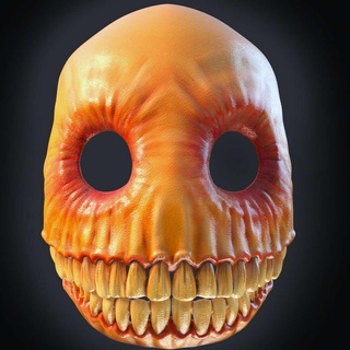 souriant masque Halloween crâne 3d print model - Mito3D