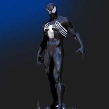 araña hombre negro traje 3d print model - Mito3D