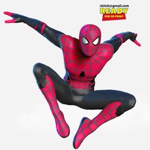 co3d homme araignée no accueil maison merveille dc bande dessinée superman super héros 3dprint statue figure 3dprinting 3d print model - Mito3D