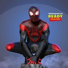 spiderman classic spiderman hero superheo man marvel 3dprint statue figure fanart