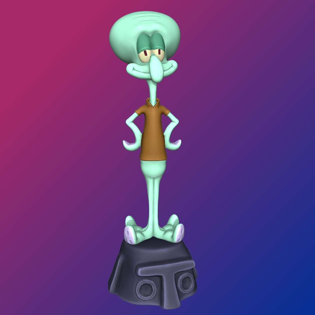 co3d squidward tentacoli 3D print model - Mito3D