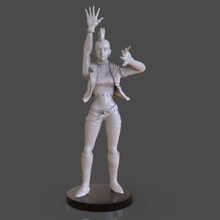 co3d - stylized punk storm figurine 3d print model - Mito3D