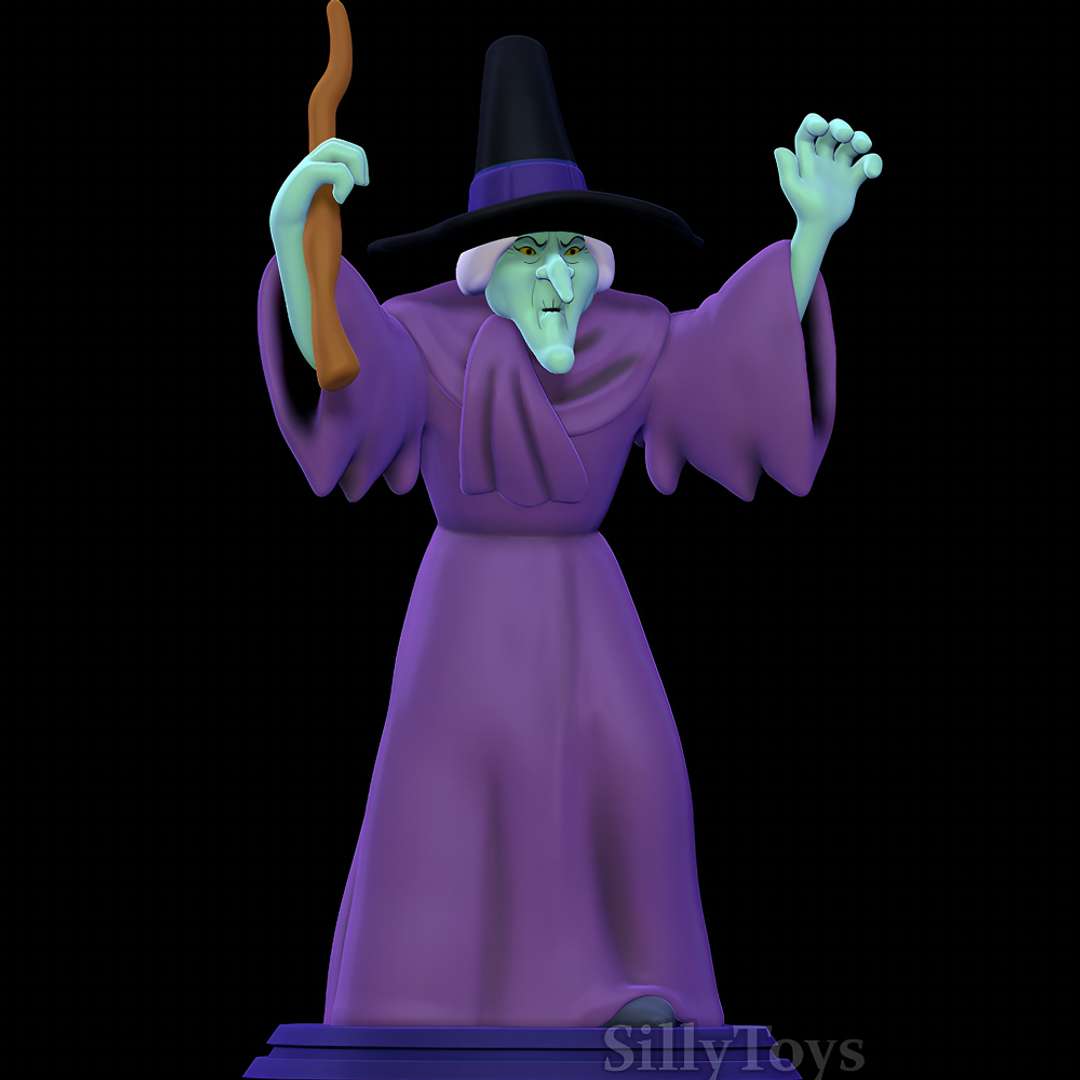 swamp witch - scooby doo female old 3D print model - Mito3D