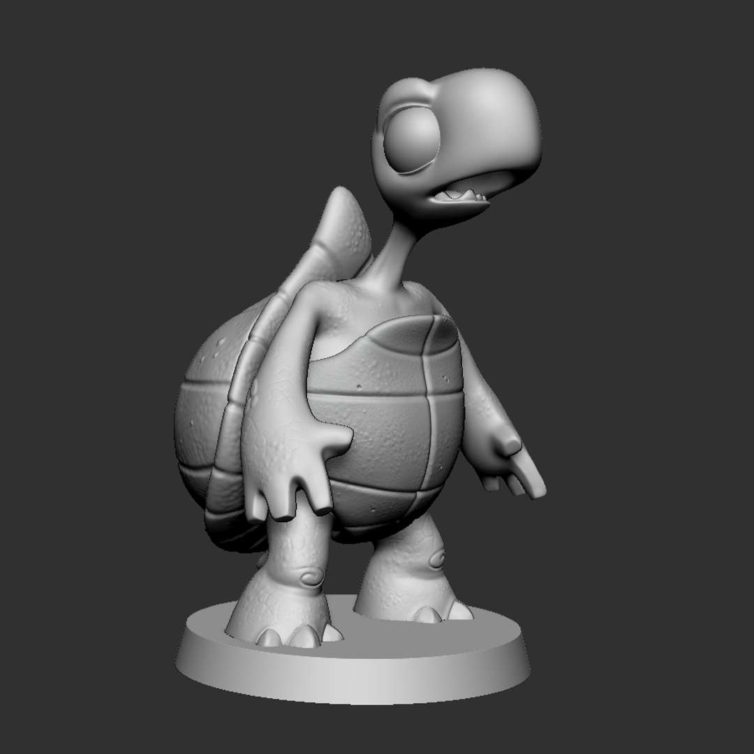 tartaruga cartone animato clovis silva 3D print model - Mito3D