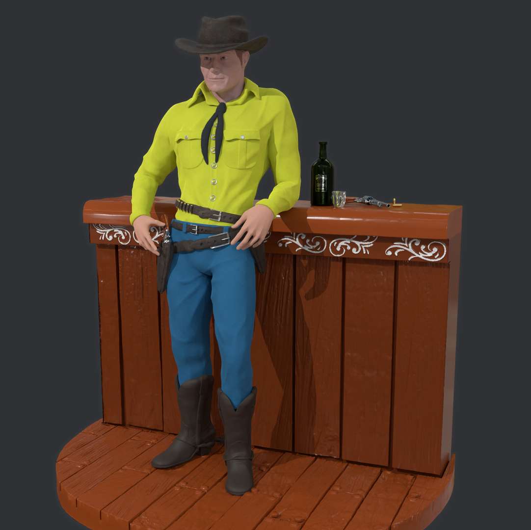 tex willer saloon 3D print model - Mito3D