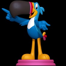 toucan Sam froot döngüler Kelloggs kuş Malea Anthro maskot 3d print model - Mito3D