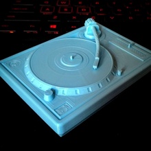 turntable vinyl record player low-poly 3d print model 3d print model - Mito3D