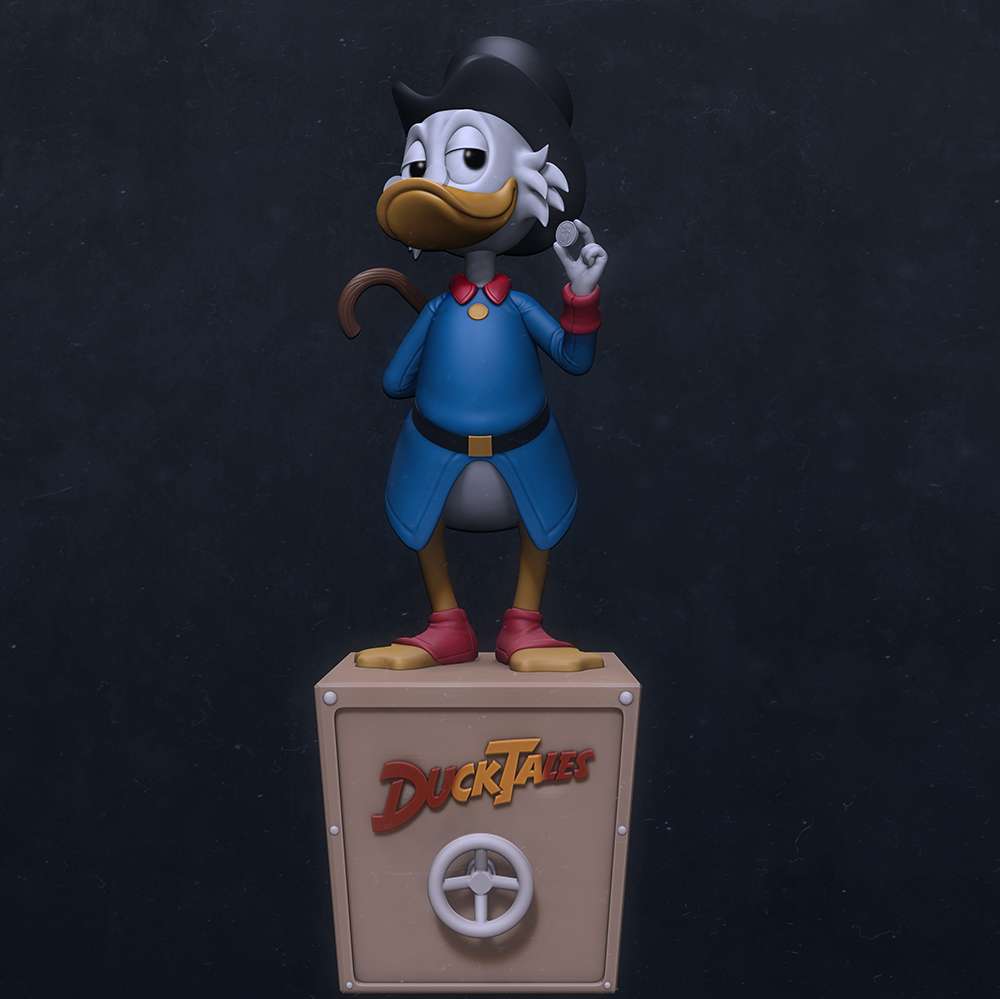 oncle scrooge 3D print model - Mito3D
