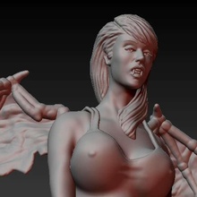 vampiro menina gelo personagem brinquedos nsfw arte quadrinho 3d print model - Mito3D