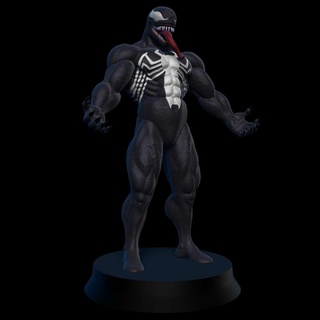 venom statue spiderman marvel dc comic game 3d print model - Mito3D