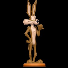 co3d - wile e coyote looney tunes road runner acme furry male anthro 3d print model - Mito3D