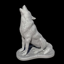lobo clamoroso animal decoración salvaje 3d print model - Mito3D