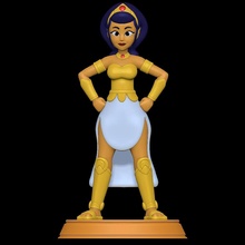 xandra Legende Caballeros Disney weiblich Frau Mädchen 3d print model - Mito3D