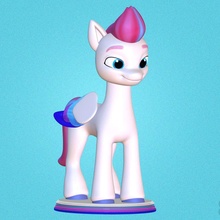zipp tempesta pony generazione cavallo cavalla equino 3d print model - Mito3D