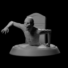 zombie print 3d statue estatua Zombie 3d print model - Mito3D